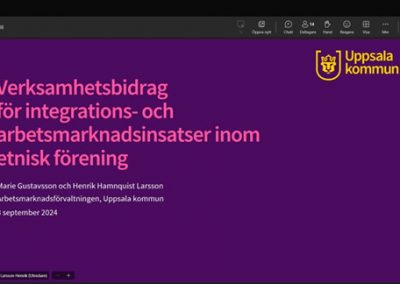 20240904 Möte med Uppsala Arbetsmarknad förvaltning